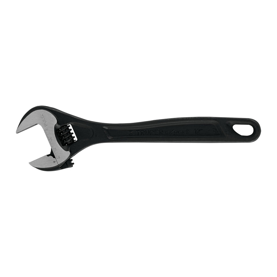 Llave ajustable (perico) 12' profesional pavonada, Expert Caja con 6, 15503