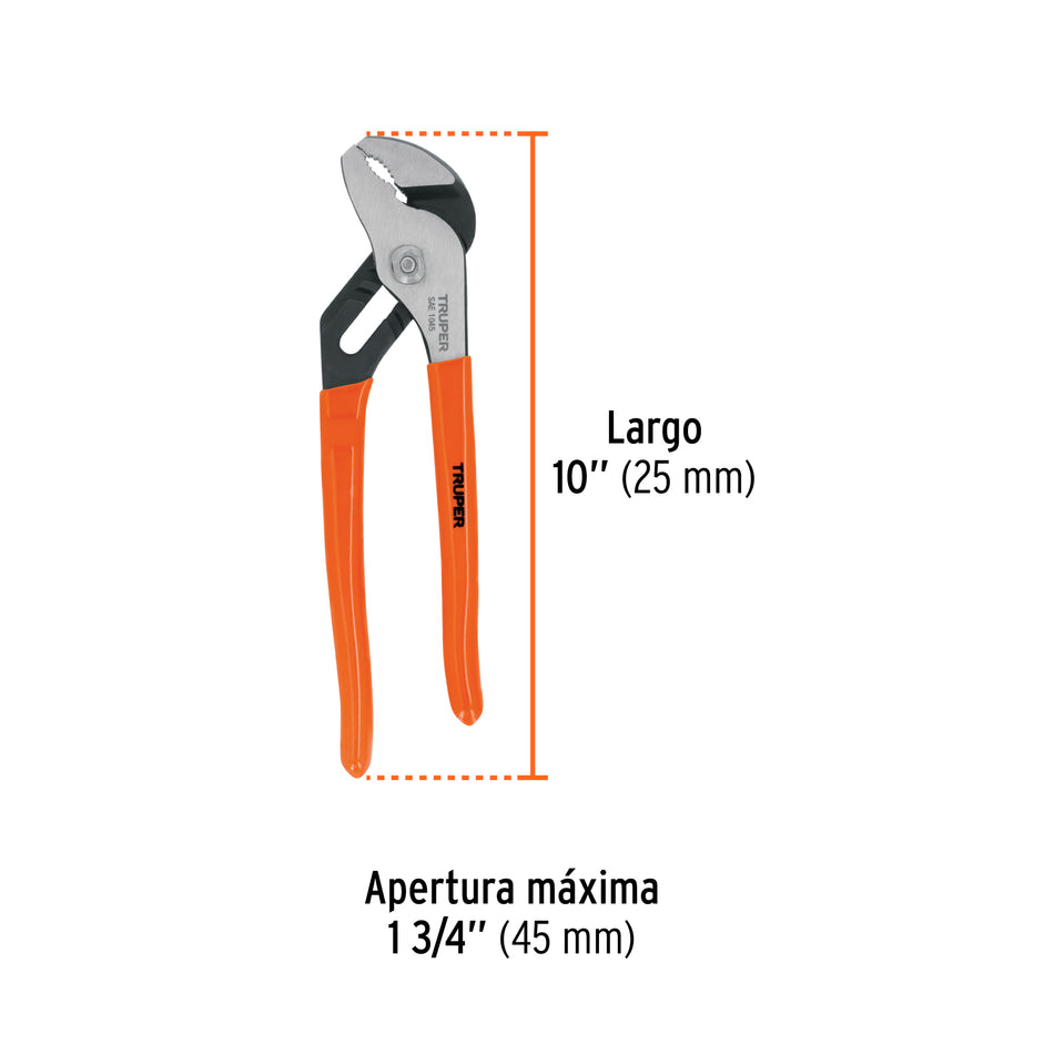 Pinza de extensión 10' mango de PVC, Truper Caja con 3, 17351