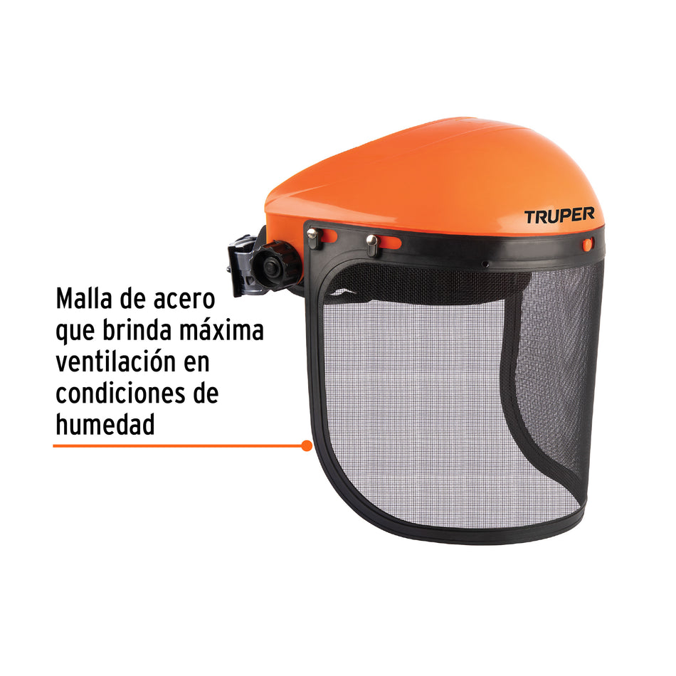 Protector facial de malla, Truper Caja con 2, 103141