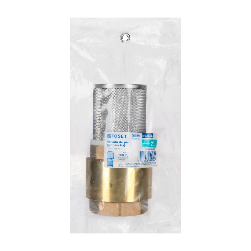 Pichancha con rejilla acero inoxidable 2', Foset, 49059