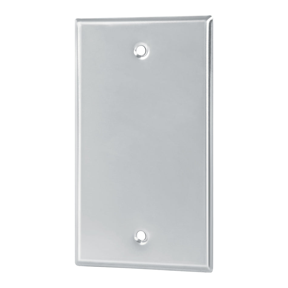 Placa de Acero Inoxidable ciega, Línea Standard Caja con 10, 46548