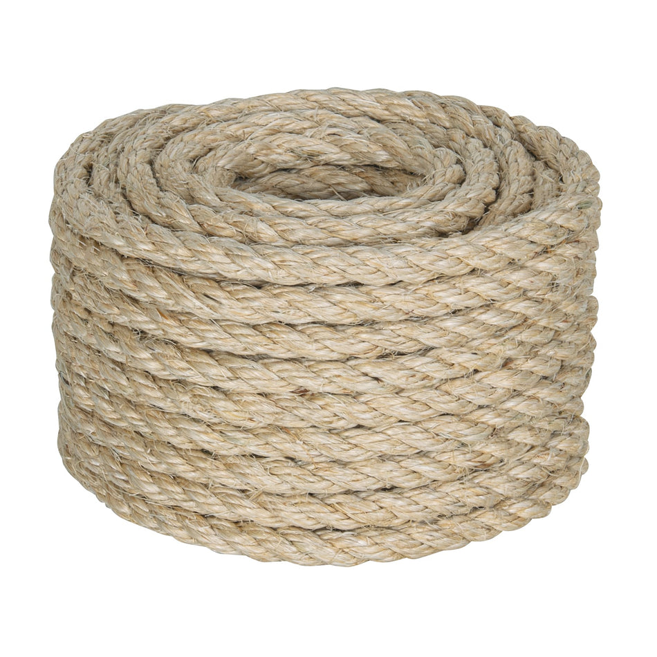 Piola de Sisal de 10 mm x 15 m natural, Fiero Caja con 3, 45659