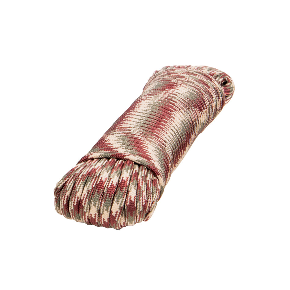 Piola de nylon paracord de 4mm x 15m camo, madeja, FIERO Caja con 12, 49705