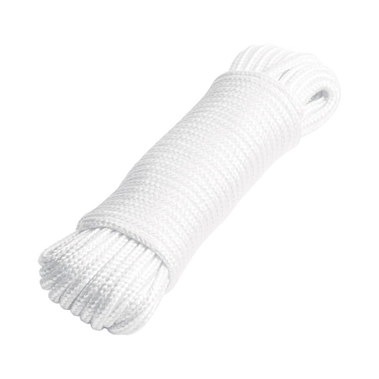 Piola de poliéster diamante de 4mmx15m blanca, madeja, FIERO Caja con 18, 48392