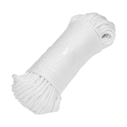 Piola de poliéster diamante de 4mmx30m blanca, madeja, FIERO Caja con 9, 48395