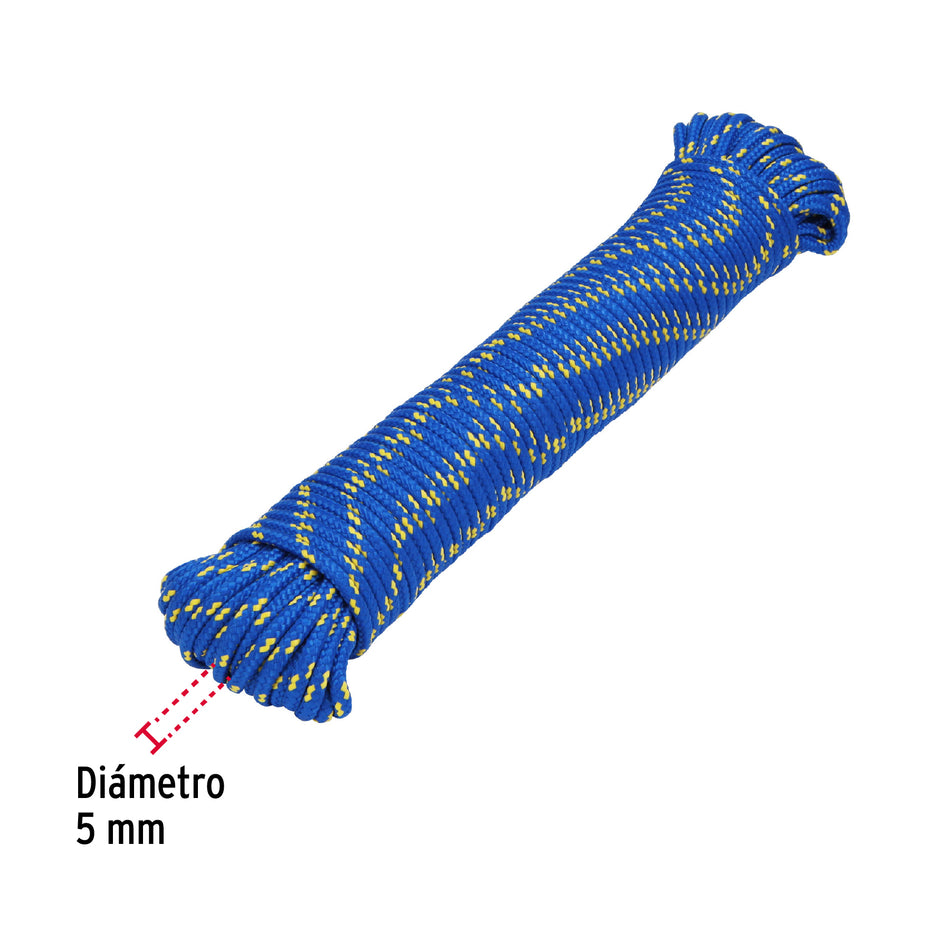 Piola de polipropileno trenzada de 5mm x 30m en madeja Caja con 8, 47813