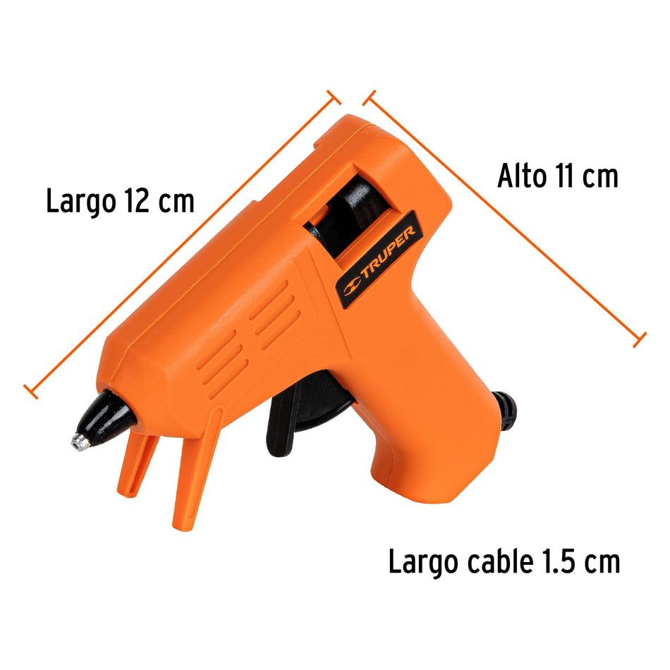 Pistola eléctrica para silicón de 5/16', 220 V, Truper Caja con 6, 100795
