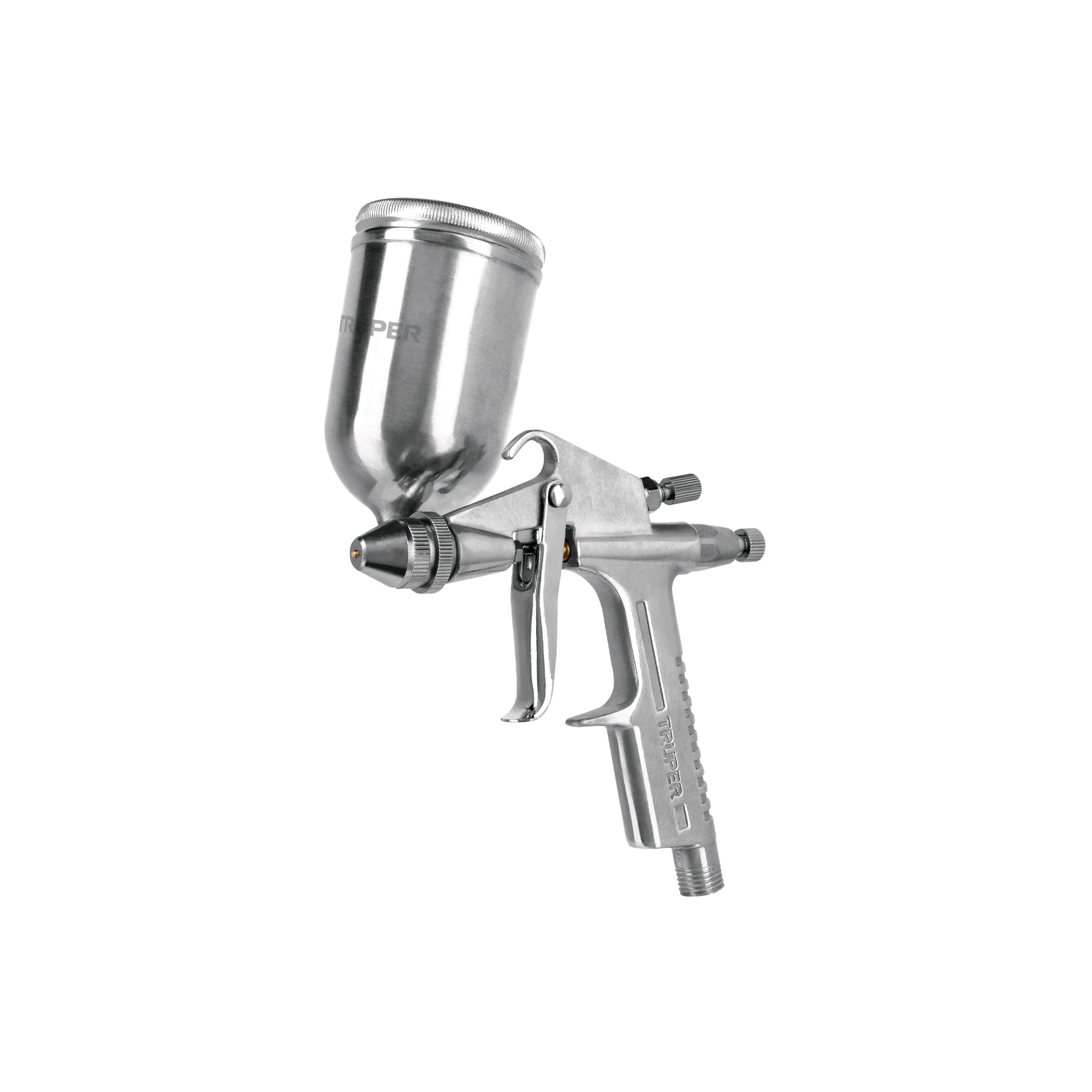 Pistola compacta p/retoque LVMP vaso alum, 0.5 mm, Truper, 11098