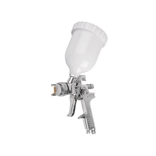 Pistola p/pintar gravedad HVLP vaso plástico, 1.4 mm, Truper, 12128