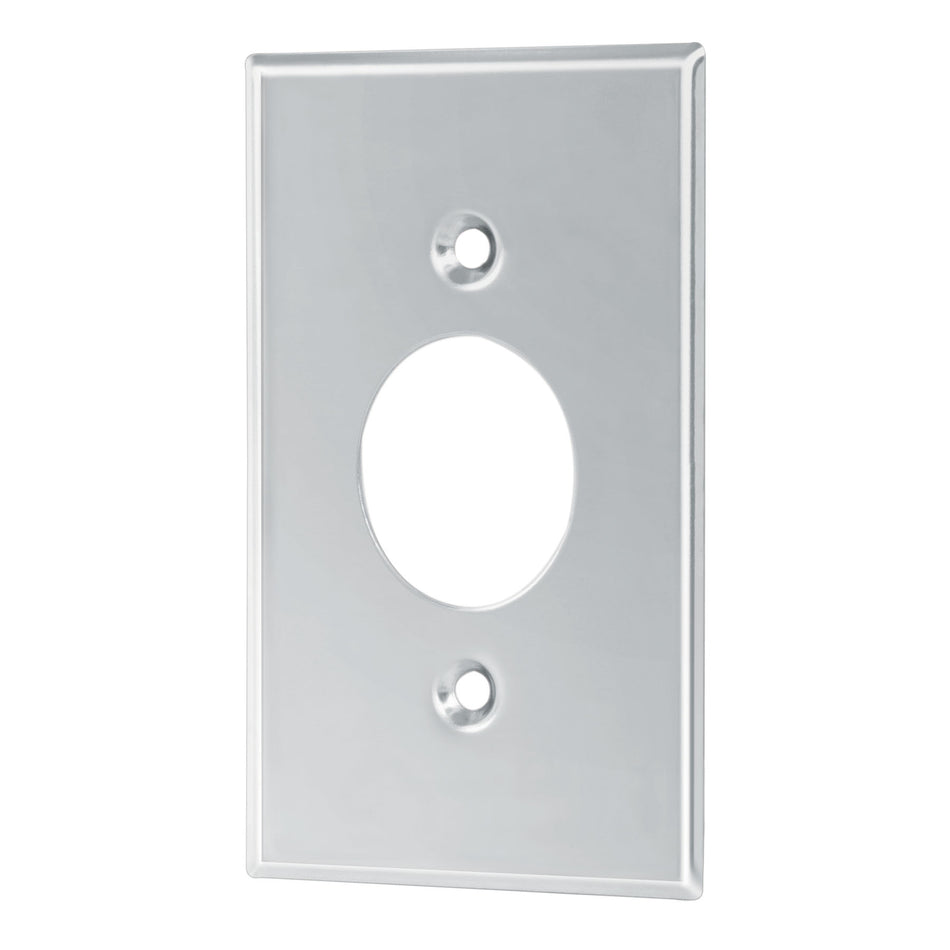 Placa de Acero Inoxidable para contacto sencillo, Standard Caja con 10, 46546