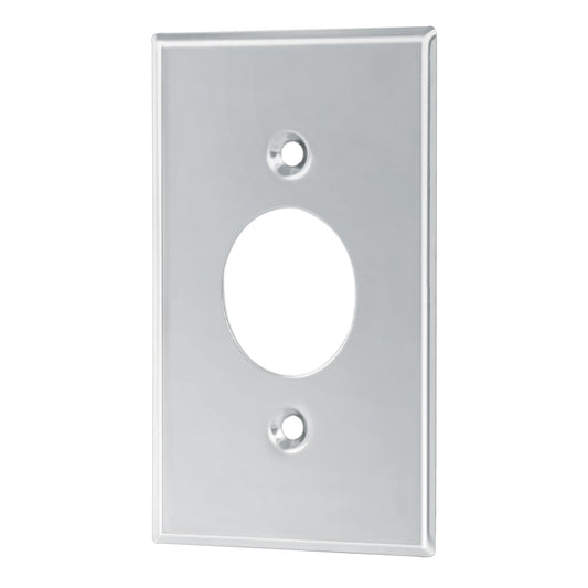 Placa de Acero Inoxidable para contacto sencillo, Standard Caja con 10, 46546