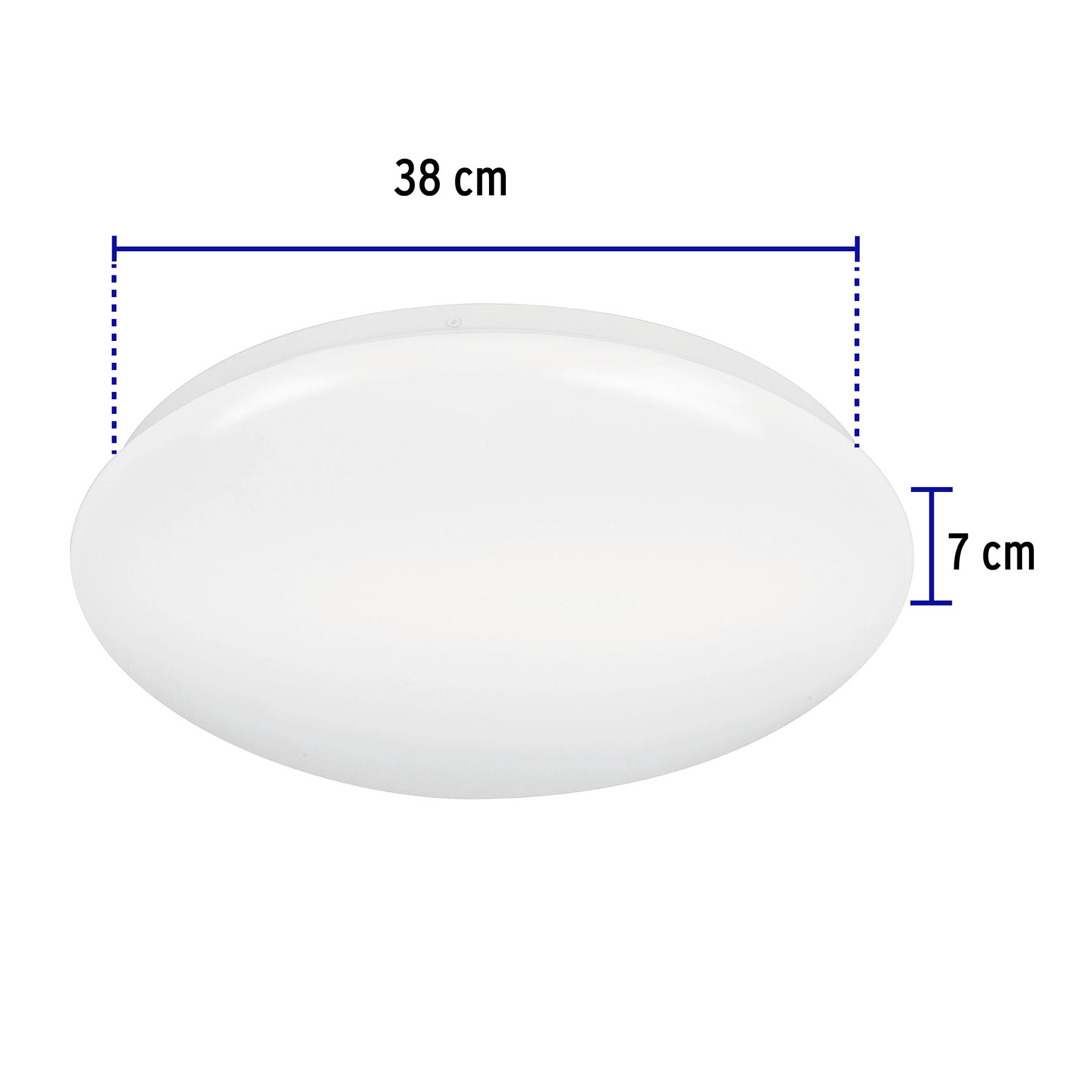 Luminario LED 22W plafón decorativo liso, luz de día,BASIC, 47377