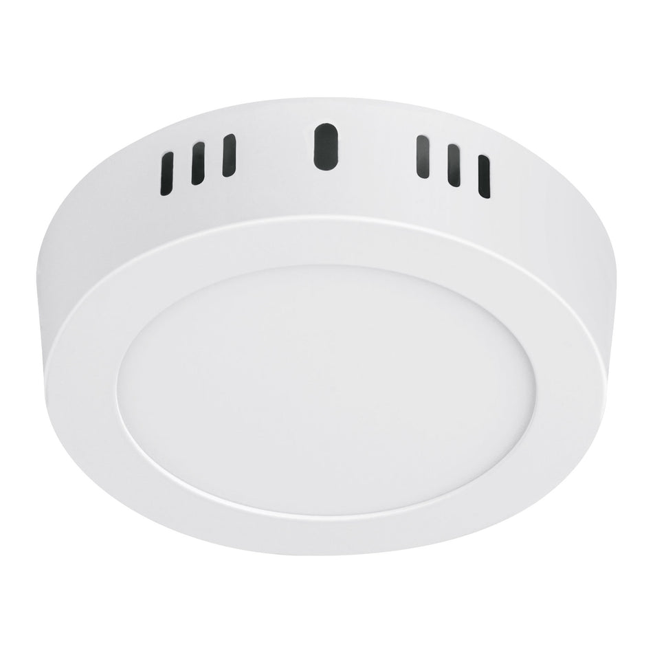 Luminario LED tipo plafón 6 W, redondo, luz de día, blanco Caja con 4, 46711