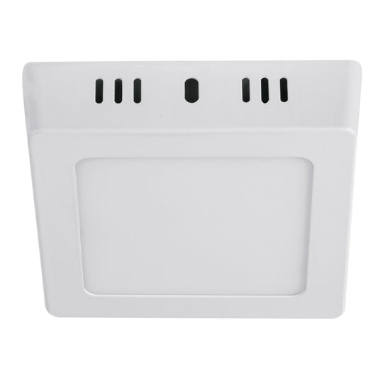 Luminario LED tipo plafón 6 W, cuadrado, luz de día, blanco Caja con 4, 47442
