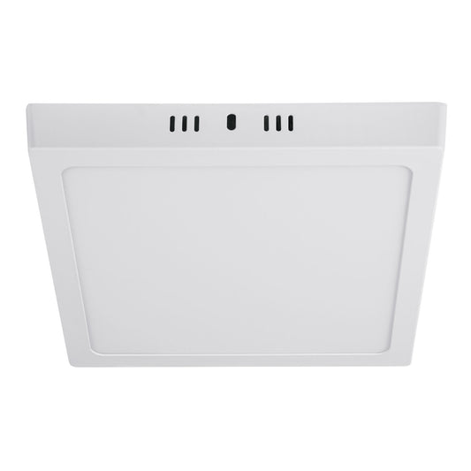 Luminario LED tipo plafón 18 W, cuadrado, luz de día, blanco Caja con 2, 47444