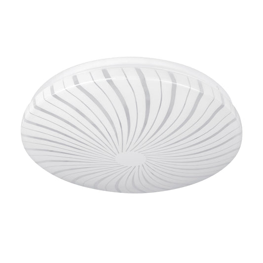 Luminario LED 8W plafón decorativo espiral luz cálida,BASIC Caja con 2, 48208