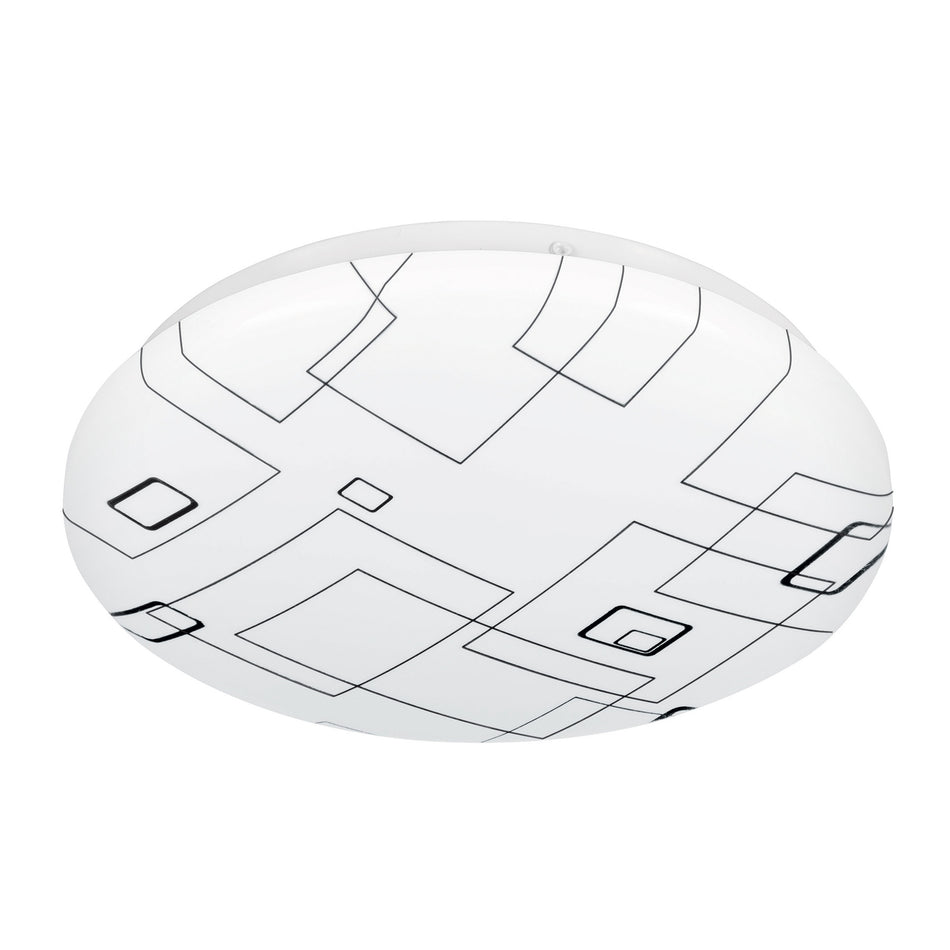 Luminario LED 8W plafón decorativo cuadros luz de día,BASIC Caja con 2, 43176