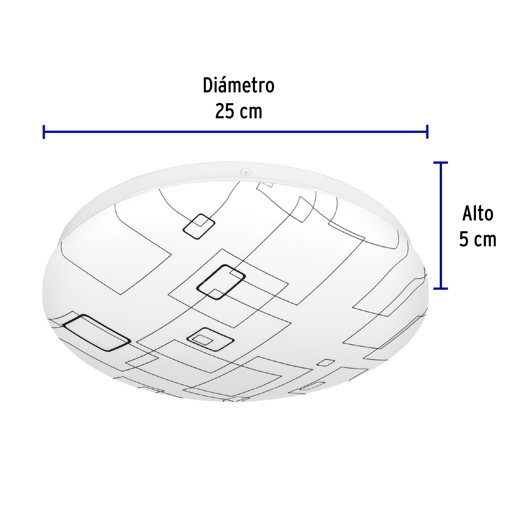 Luminario LED 15W plafón decorativo cuadros luz de día,BASIC, 43177