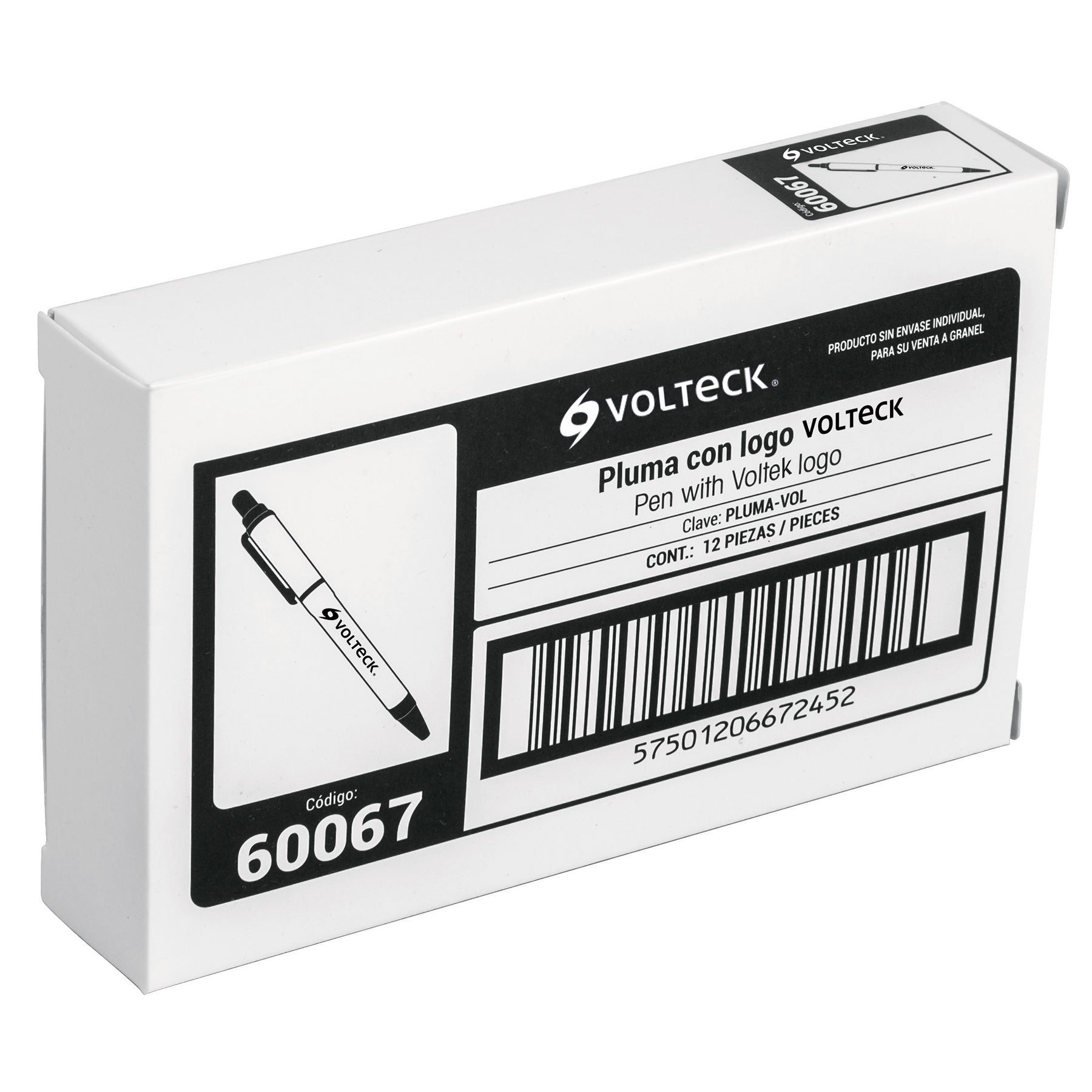 Pluma retráctil, Volteck, 60067