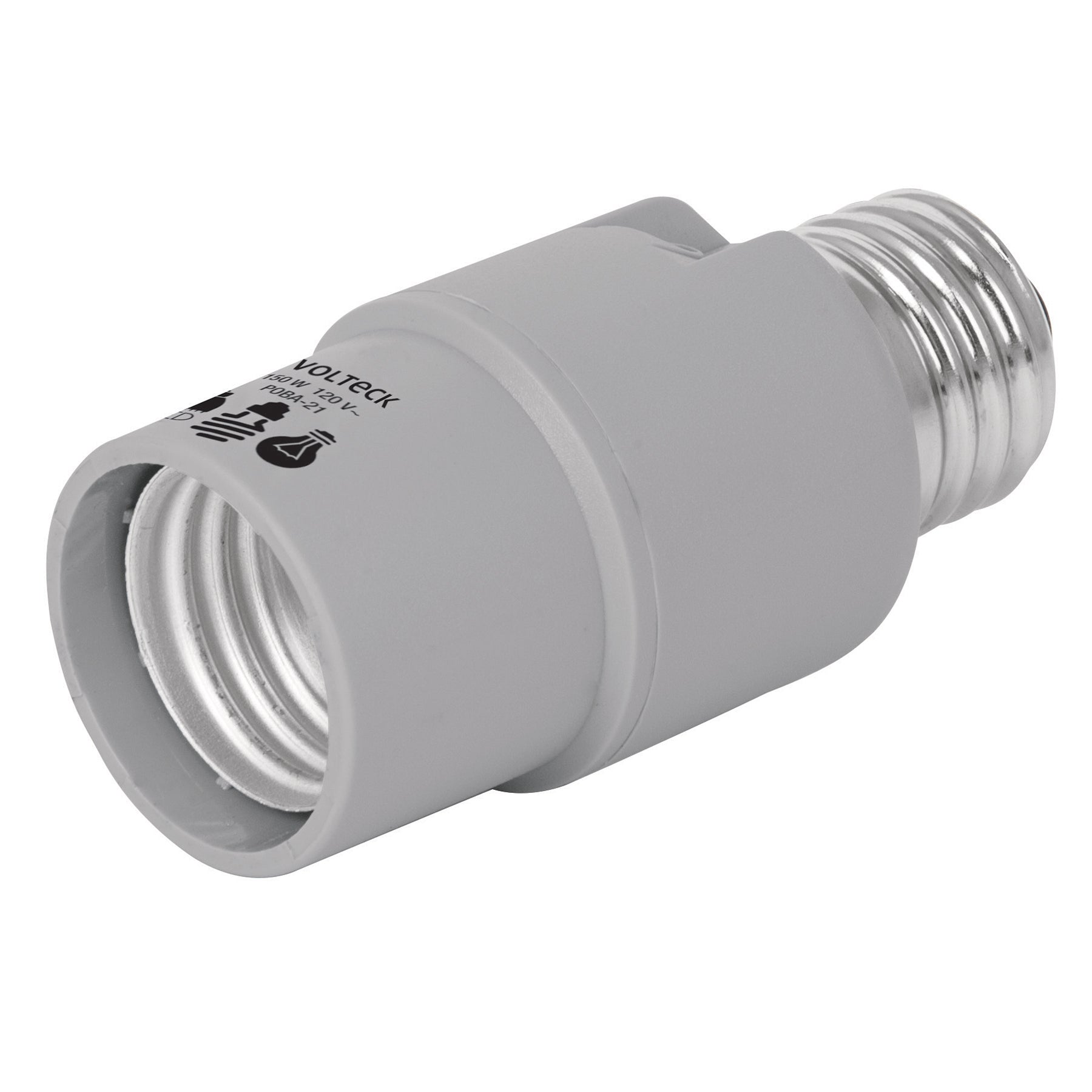 Portalámpara con sensor de luz, Volteck, 46534