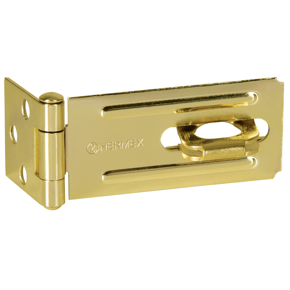 Portacandado de acero latonado 3-1/4', Hermex Caja con 6, 43740