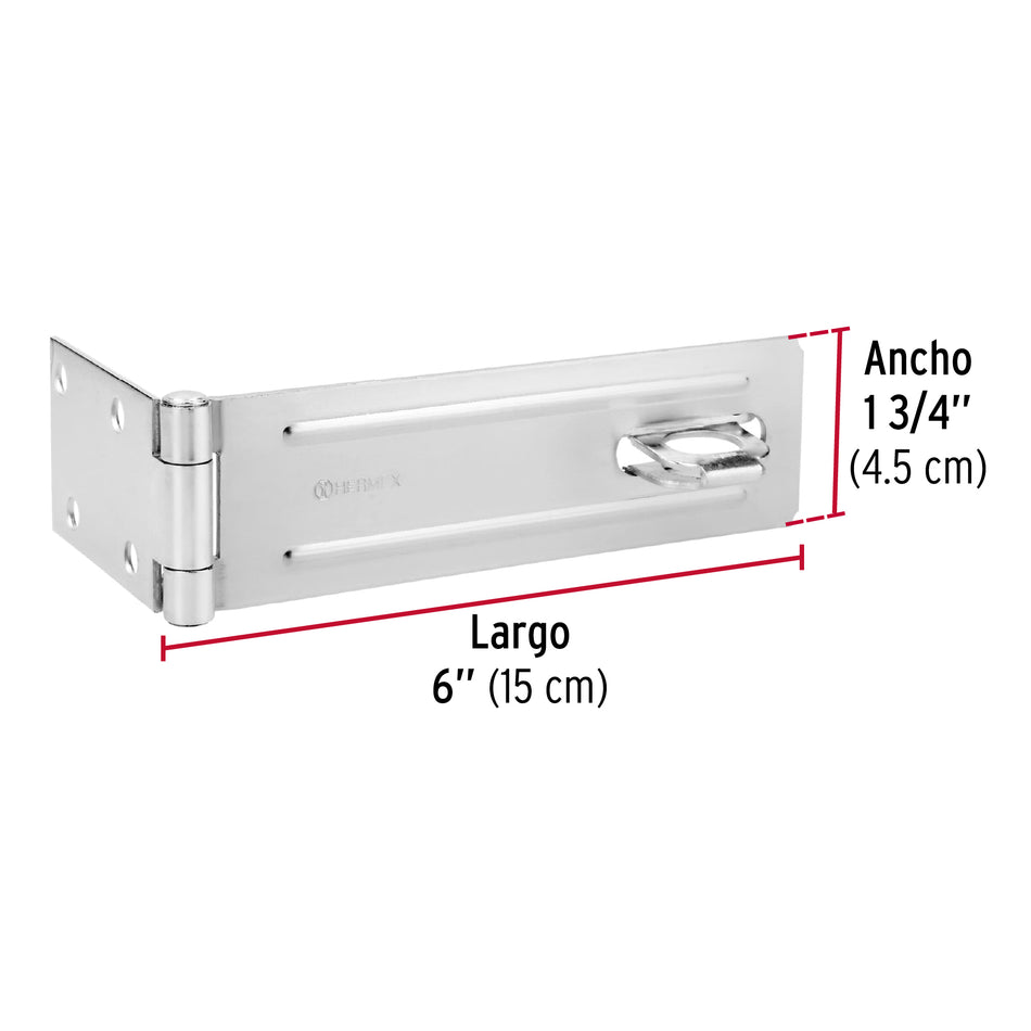 Portacandado de acero zincado 6', Hermex Caja con 6, 43751