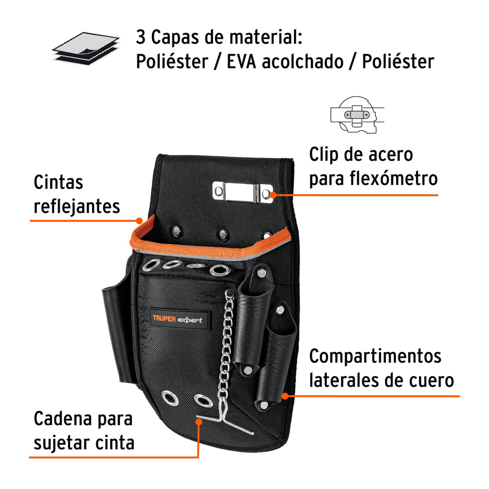 Porta herramientas de poliéster, 10 compartimentos, Expert Caja con 2, 101802