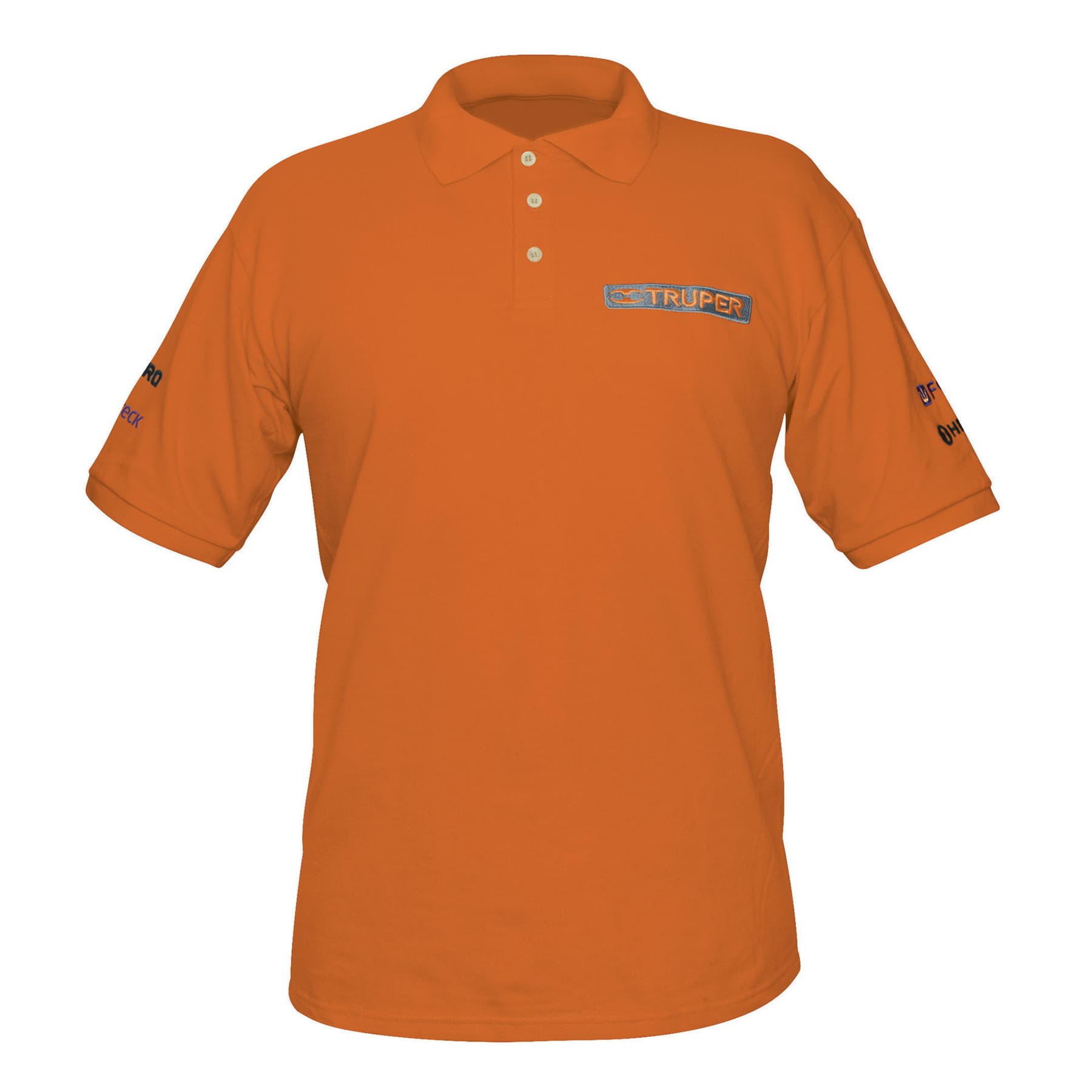 Playera polo para hombre, naranja, G, Truper, 60458