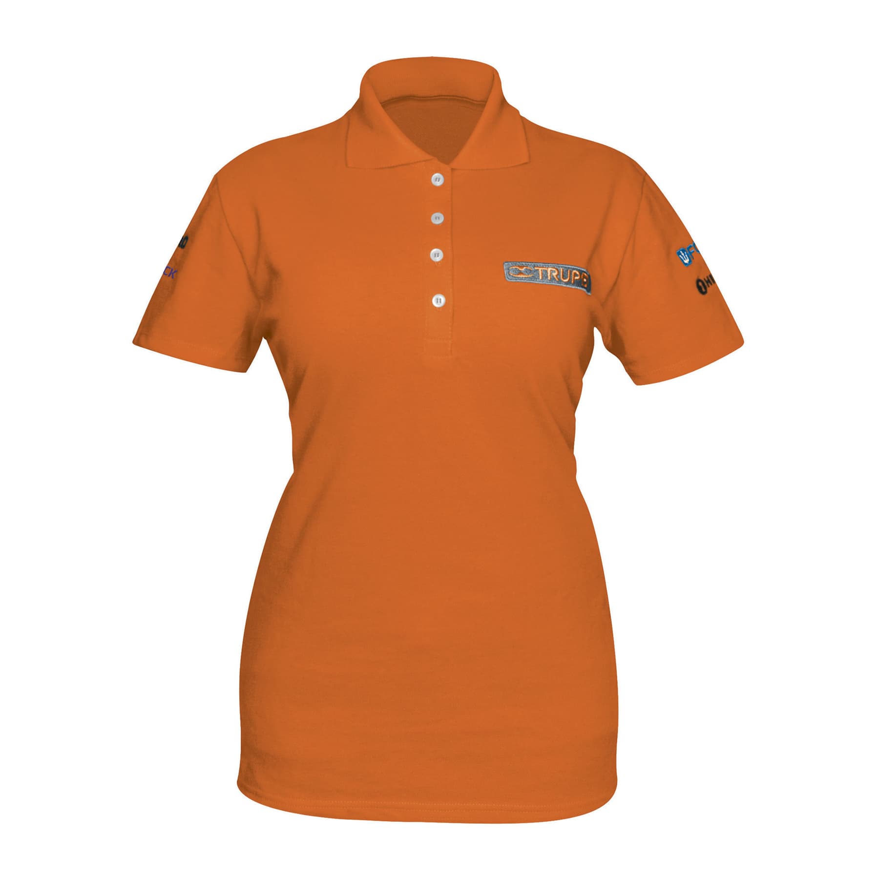 Playera polo para mujer, naranja, CH, Truper, 60471