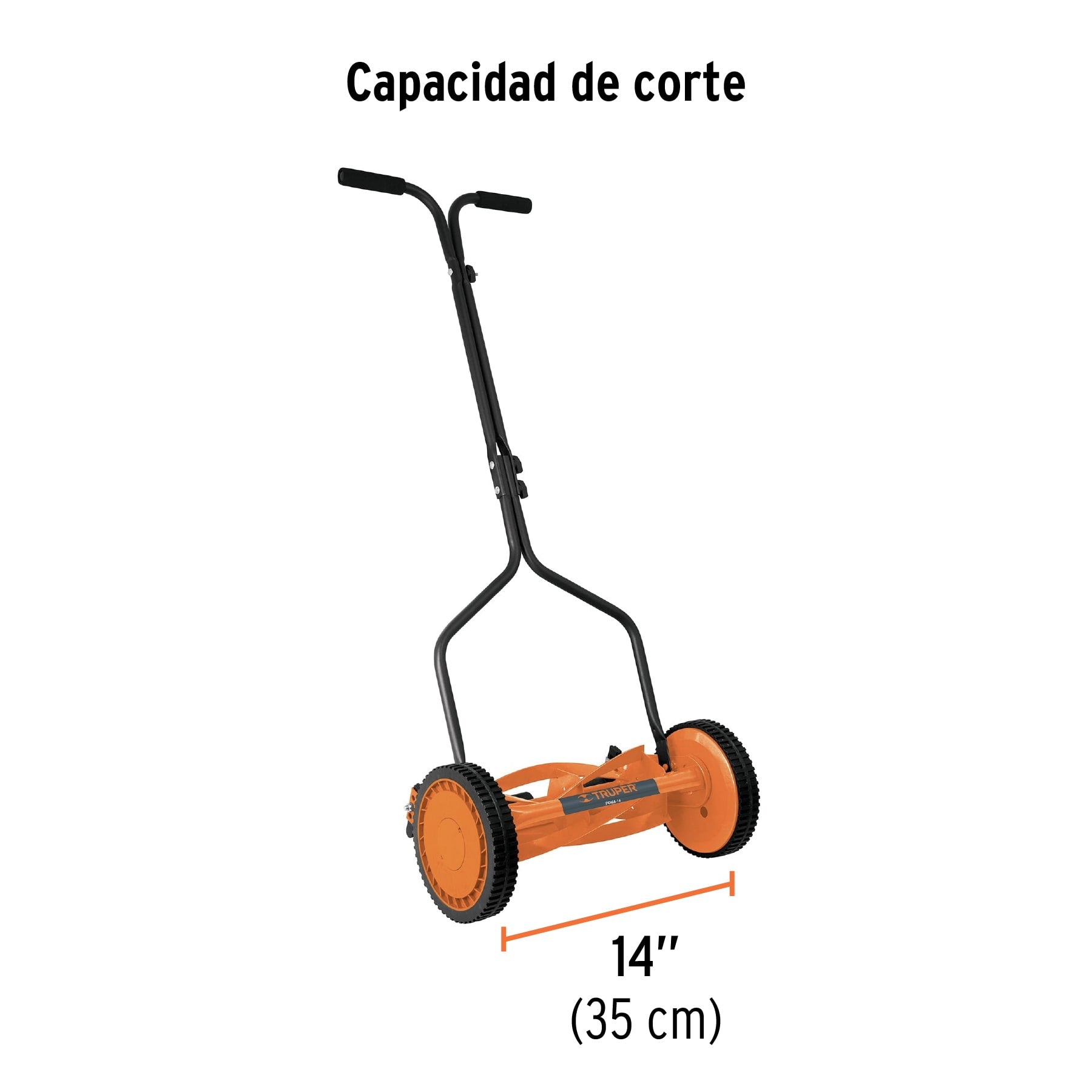 Podadora manual, 14' de corte, Truper, 17679