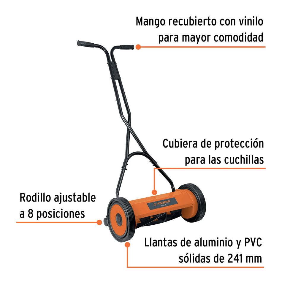 Podadora manual, 15' de corte, Truper, 17680