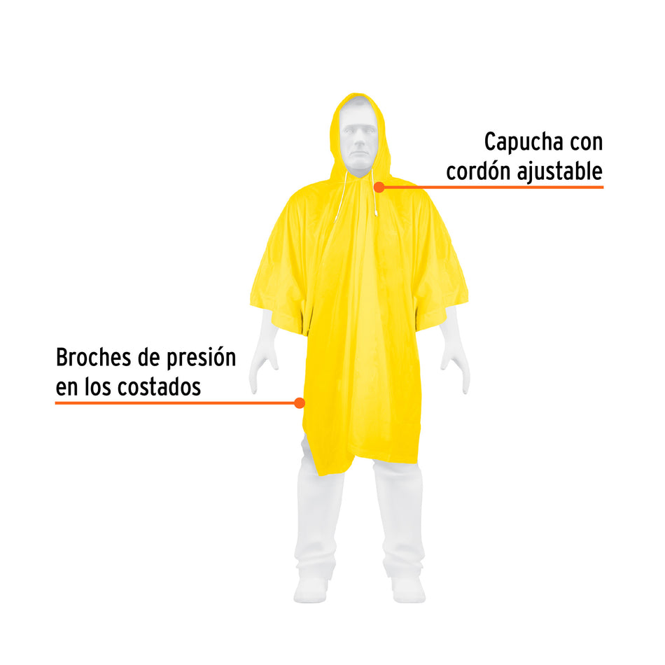 Poncho o capamanga de PVC, Truper Caja con 5, 14412