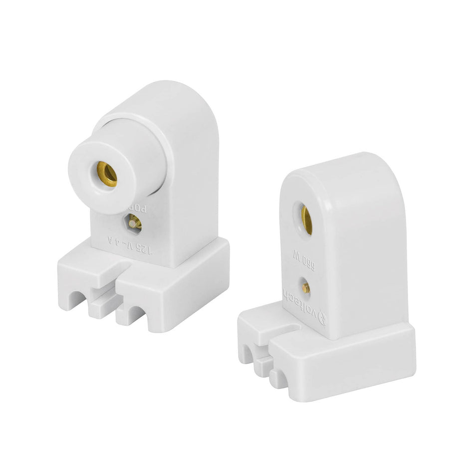 Bolsa 2 pz portalámparas p/tubo LED y fluorescente, base FA8 Caja con 10, 46506