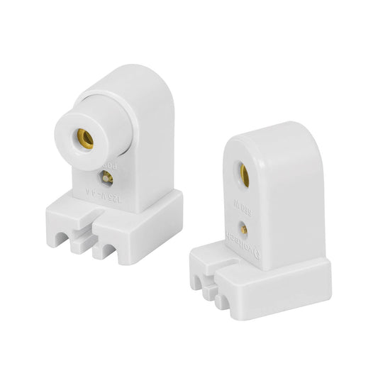 Bolsa 2 pz portalámparas p/tubo LED y fluorescente, base FA8 Caja con 10, 46506