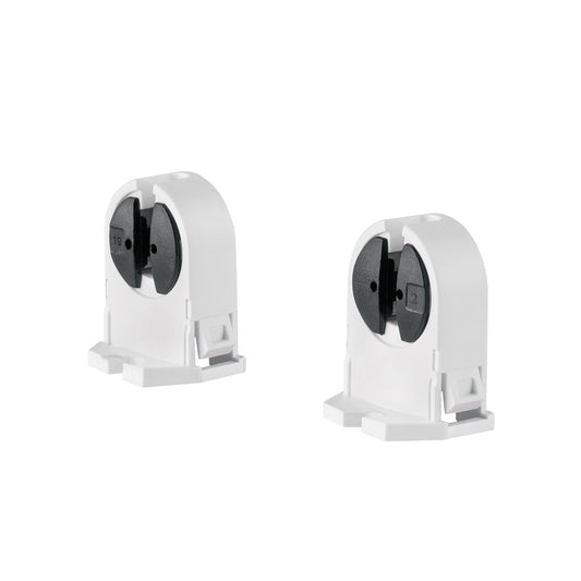 Bolsa 2 pz portalámparas p/tubo LED y fluorescente, base G5 Caja con 10, 45391