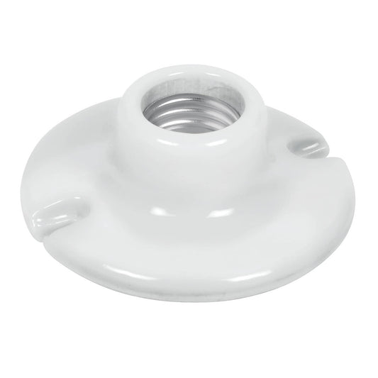 Portalámpara de porcelana, 3-1/2', redonda, Volteck Caja con 6, 46523