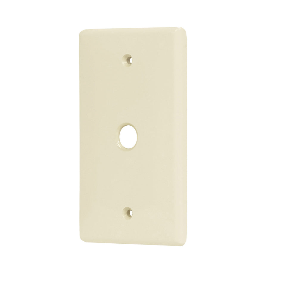 Placa de ABS pasacable, Standard, marfil, Volteck Caja con 10, 46403