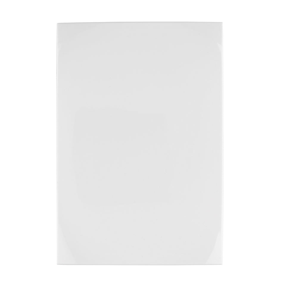 Placa de ABS ciega, línea Oslo, color blanco, Volteck Caja con 12, 48306