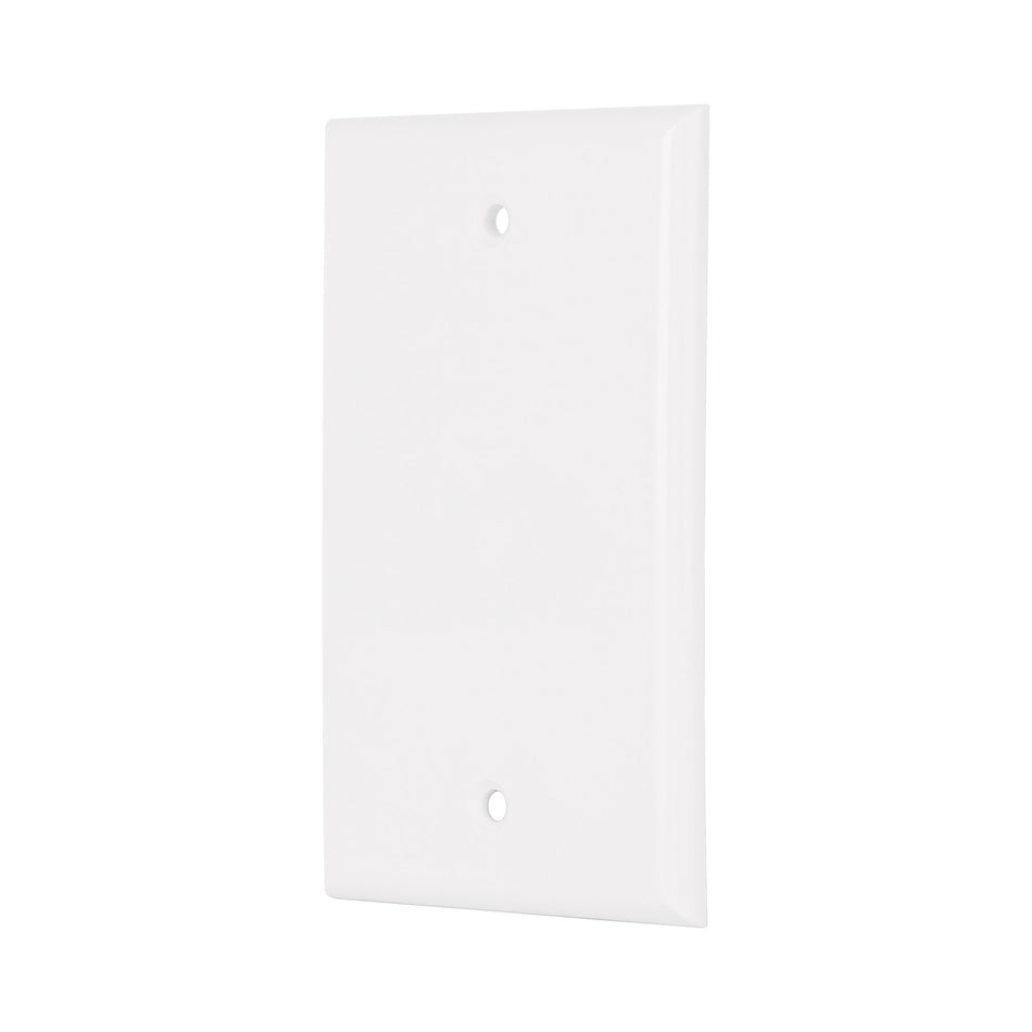 Placa de ABS ciega, Standard, blanco, Volteck Caja con 10, 47724