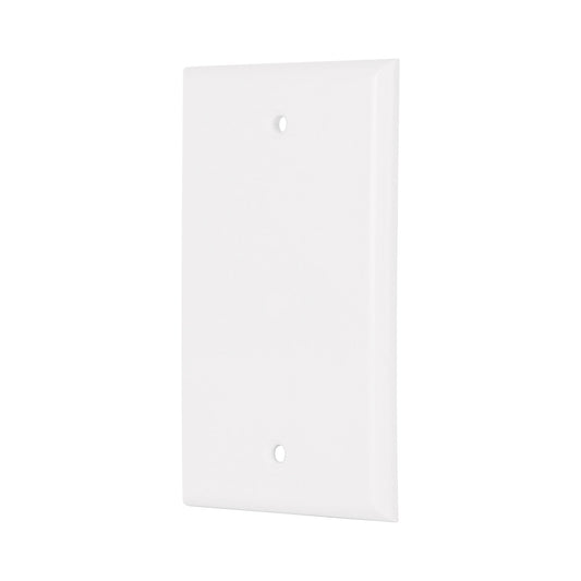 Placa de ABS ciega, Standard, blanco, Volteck Caja con 10, 47724