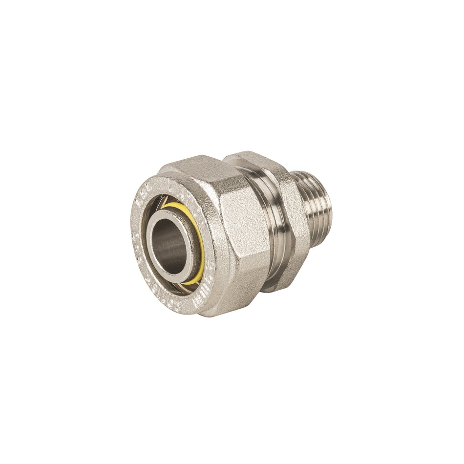 Conector para PEALPE, 1/2x3/8', con rosca macho, Foset Caja con 4, 44852