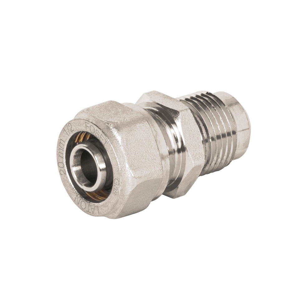 Conector para PEALPE, 1/2' a flare 3/8', Foset Caja con 4, 45942