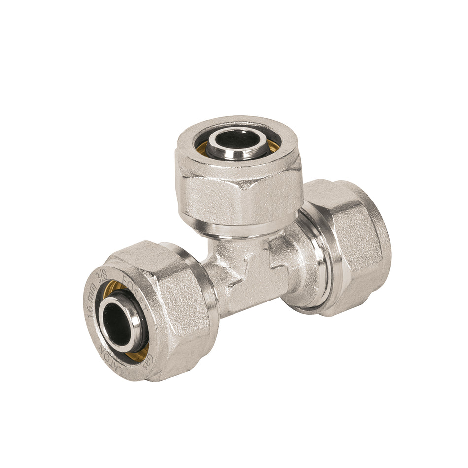Tee para PEALPE, 3/8', Foset Caja con 4, 45927