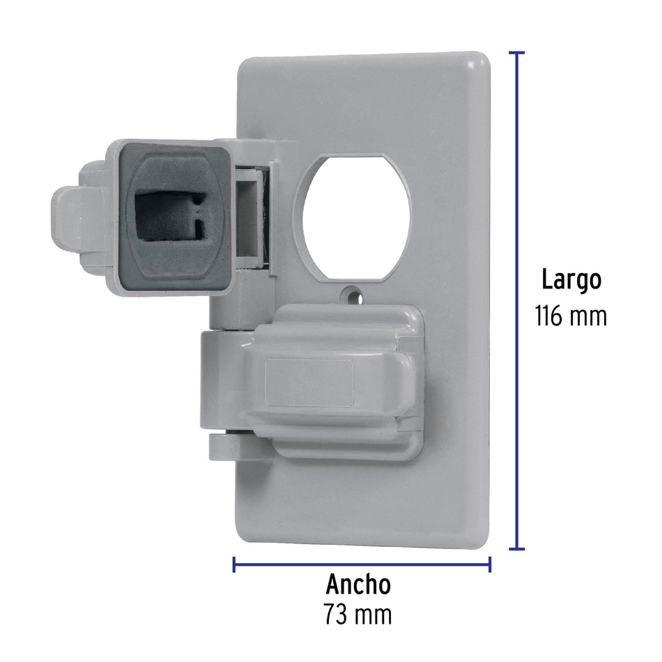Placa dúplex de policarbonato para intemperie,línea Standard Caja con 10, 46410
