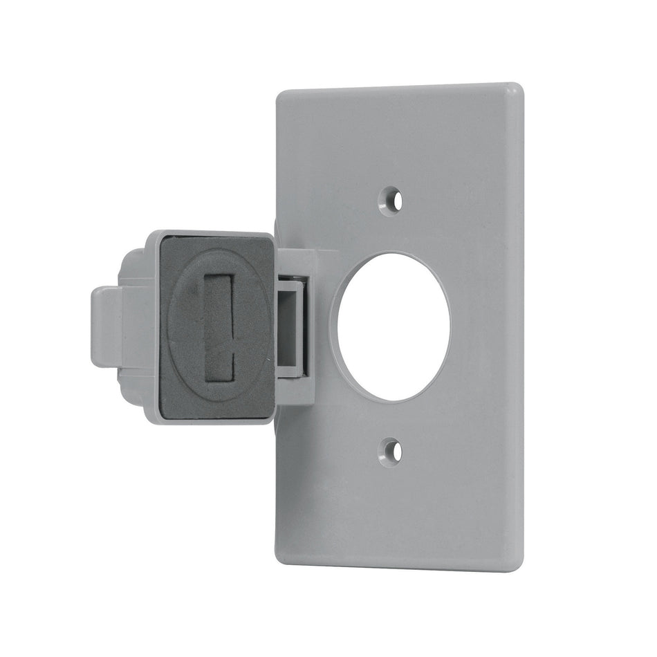 Placa contacto redondo, policarbonato,p/intemperie, Standard Caja con 10, 46411