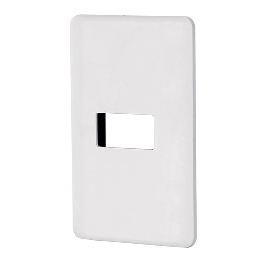 Placa 1 módulo de ABS, blanca, Volteck Basic Caja con 12, 27222