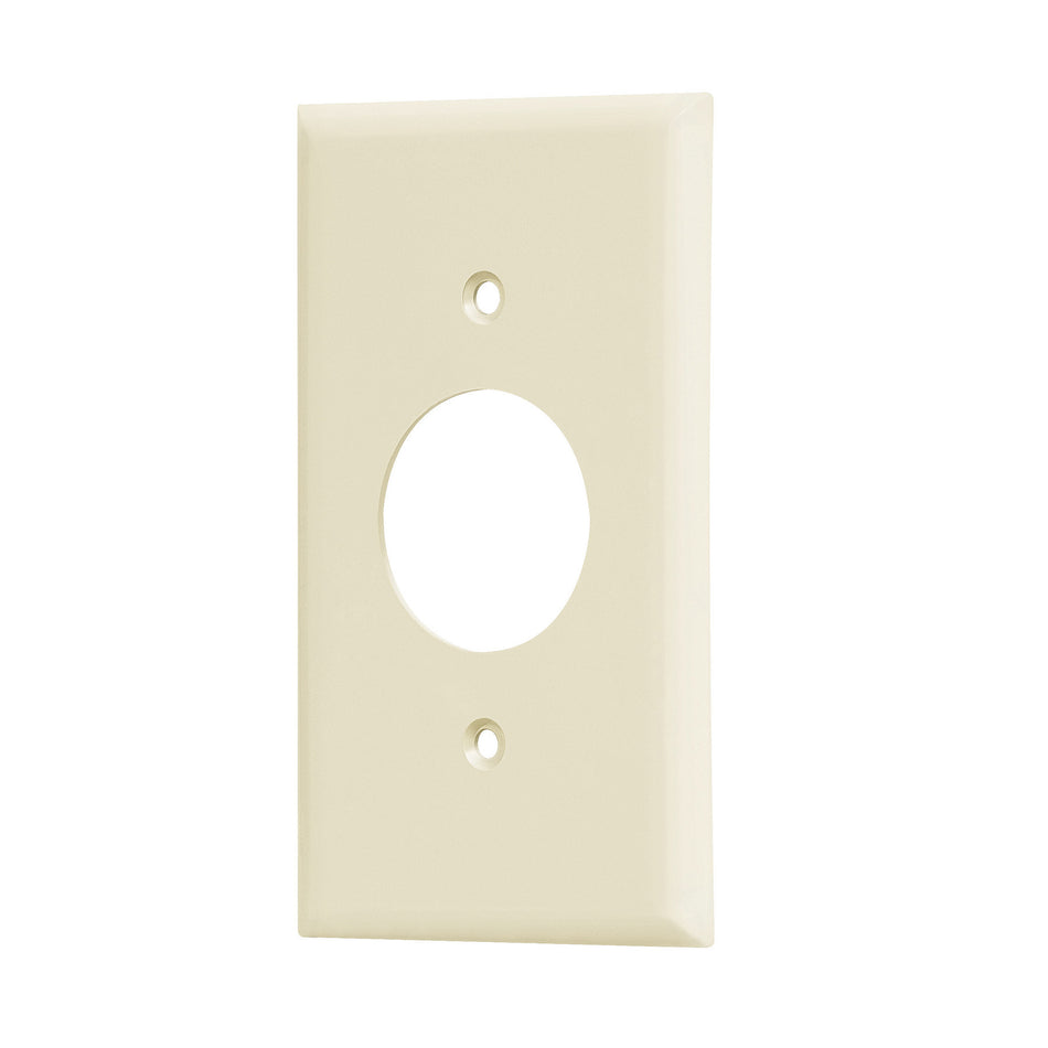 Placa de ABS para contacto redondo, Standard, marfil Caja con 10, 46412