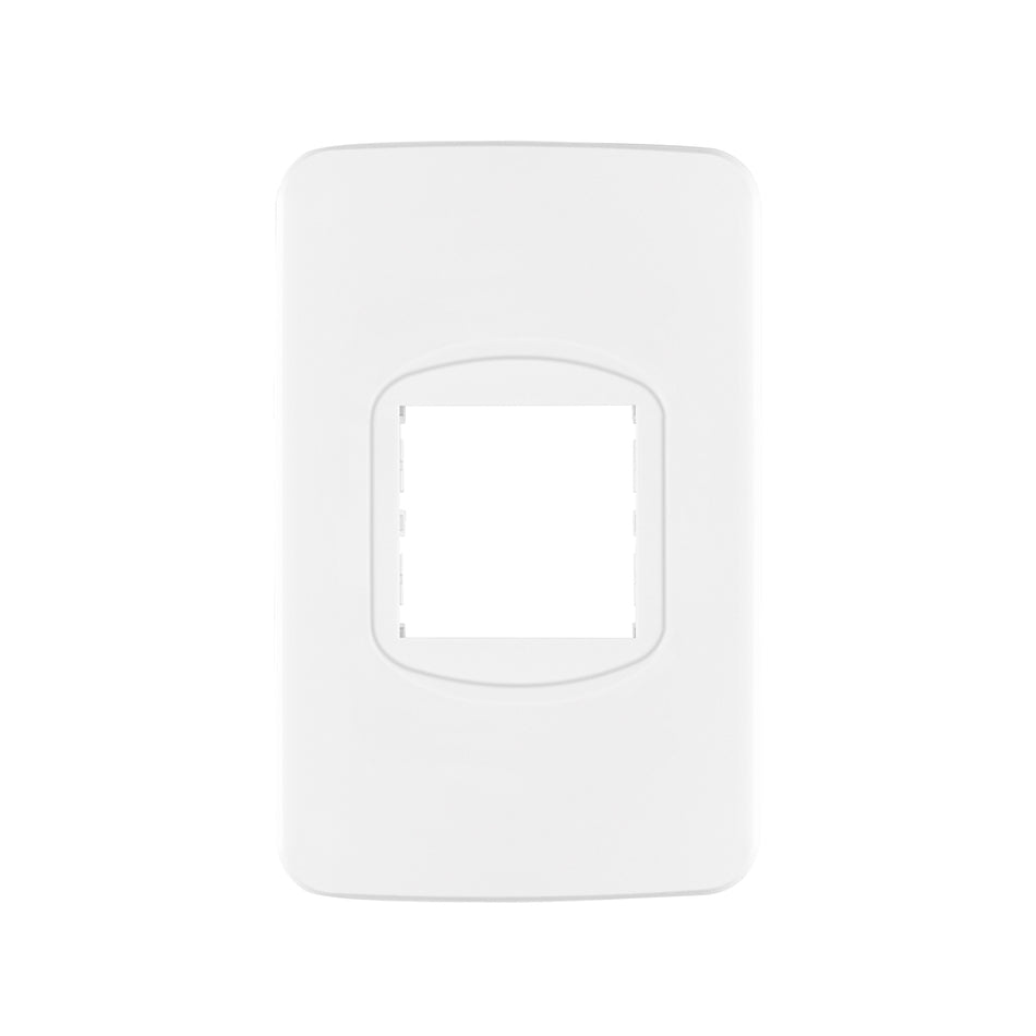 Placa de 1 ventana 1.5 módulos, línea Toledo, Basic Caja con 10, 29042