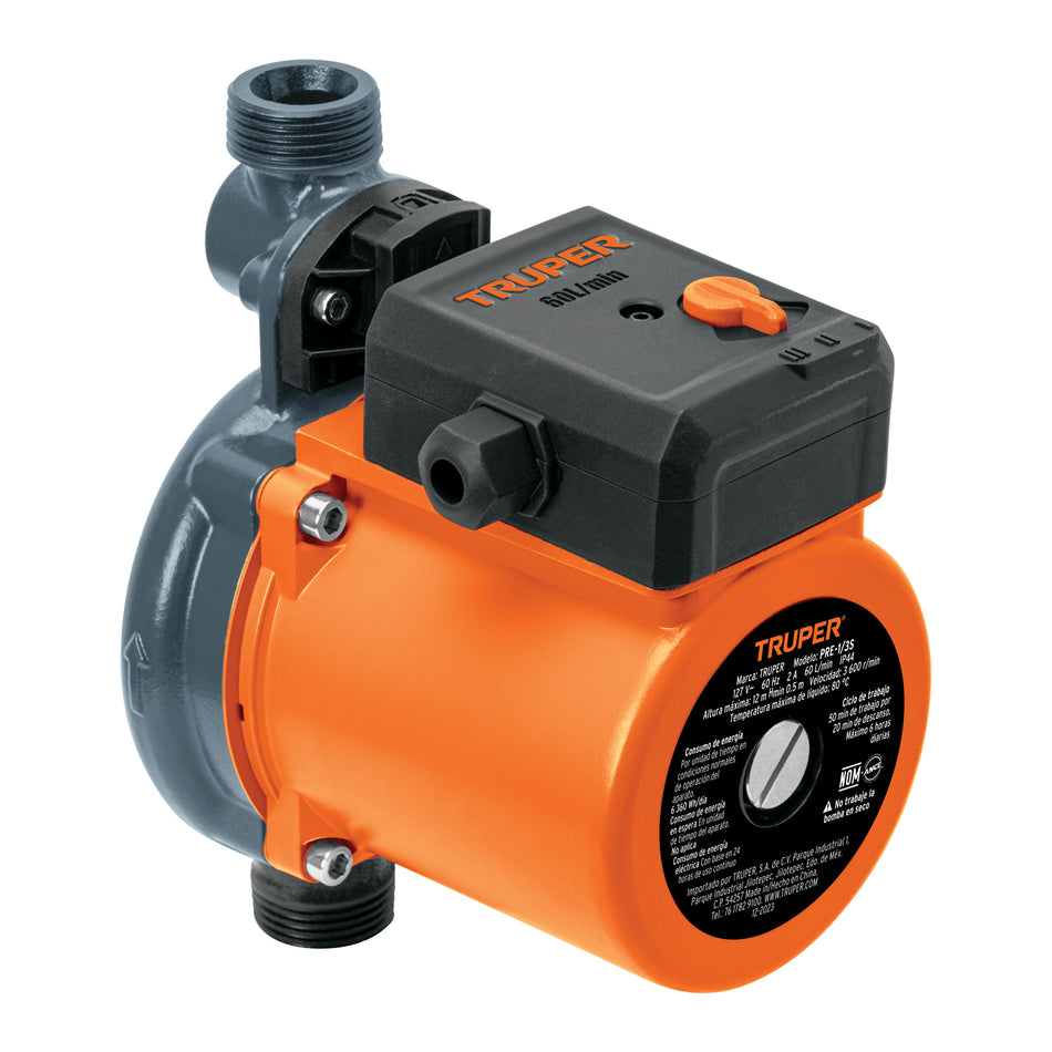 Bomba presurizadora 1/3 HP, Truper, 103356
