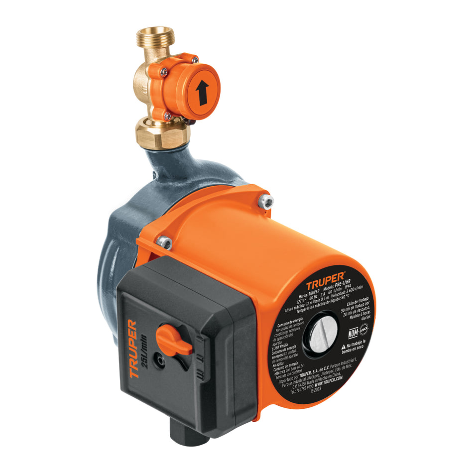 Bomba presurizadora 1/6 HP, con sensor regulable, Truper, 103355